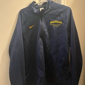 Nike Men's Blue Michigan Recreational Sports Quarter Zip